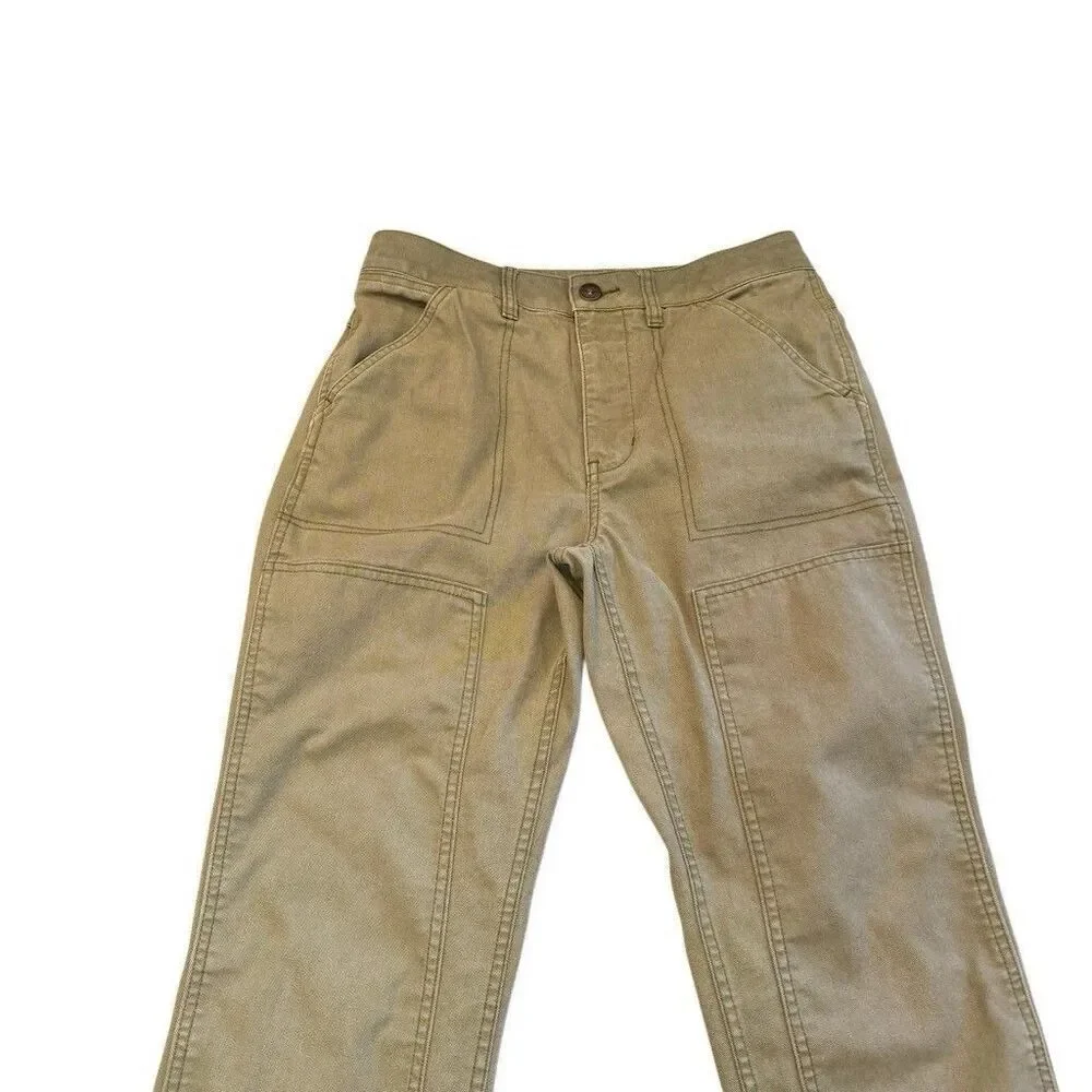 REI Co-Op Trailsmith Pants Canvas Double Knee Reinforced Size 8 Hiking Workwear